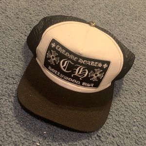 Black & White Chrome Hearts Hat